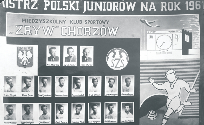 80 tysięcy kibiców, Antoni Piechniczek na boisku. Mistrzostwa Polski juniorów 1961